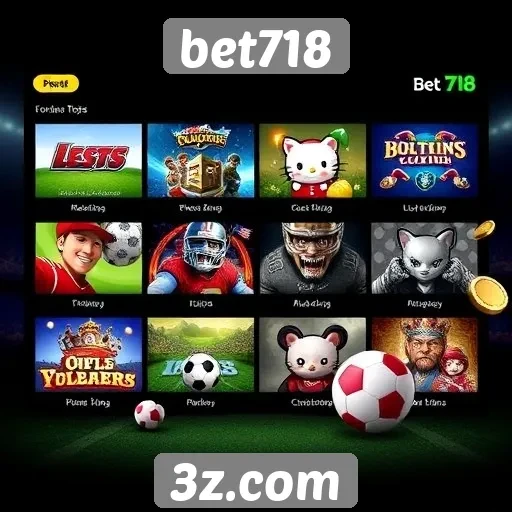 Avaliação das opções de jogos disponíveis no bet718